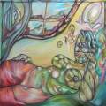 Cubist Rope The Magic Window. Oil on canvas 38''x 46'' 