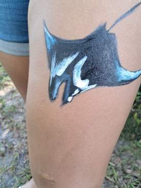 Paint on Leg