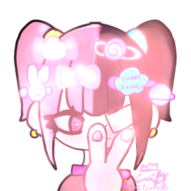 Dark cute decora girl drawing/Gaby Sparkle 