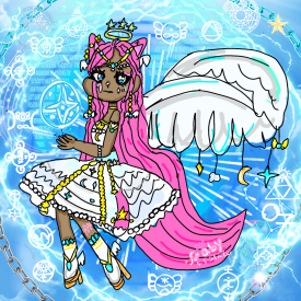  Cloud Angel girl drawing/Gaby Sparkle 