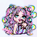 Beautiful bubble girl sketch/Gaby Sparkle 