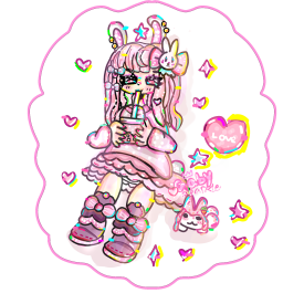 Kawaii bunny girl drawing/Gaby Sparkle 