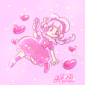 Cute loveable girl drawing/Gaby Sparkle 