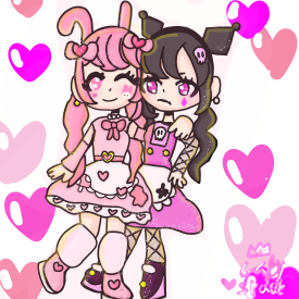  Cute My Melody and kuroumi drawing/Gaby Sparkle 