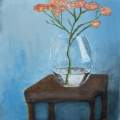 Glass Flower Vase on Table