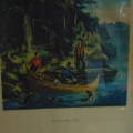 af tait lithographs dated 1856 fishing scene 3 0f them