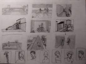 Storyboard drawing practice